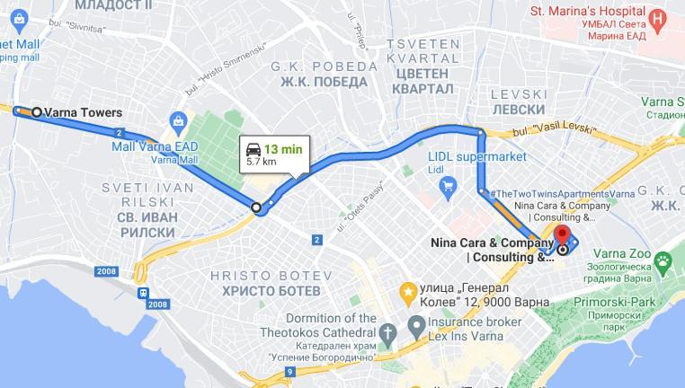 New The Twins Varna Two-Bedroom, Apt 5 At 15 Tsani Ginchev Street, Floor 3 Kültér fotó